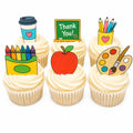 Thank You Teacher Edible Cupcake Toppers