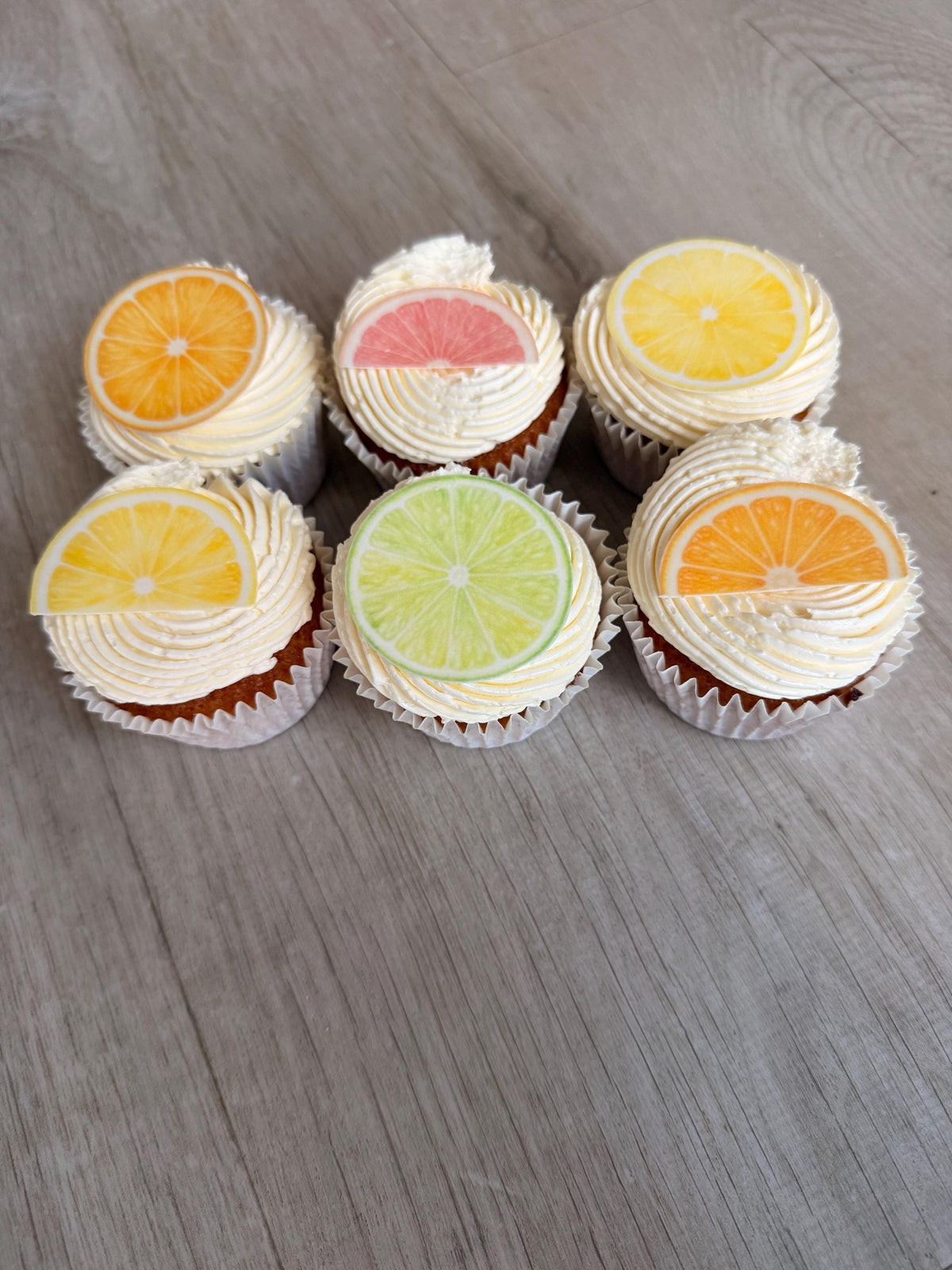 Citrus Edible Cupcake Toppers, Summer Party