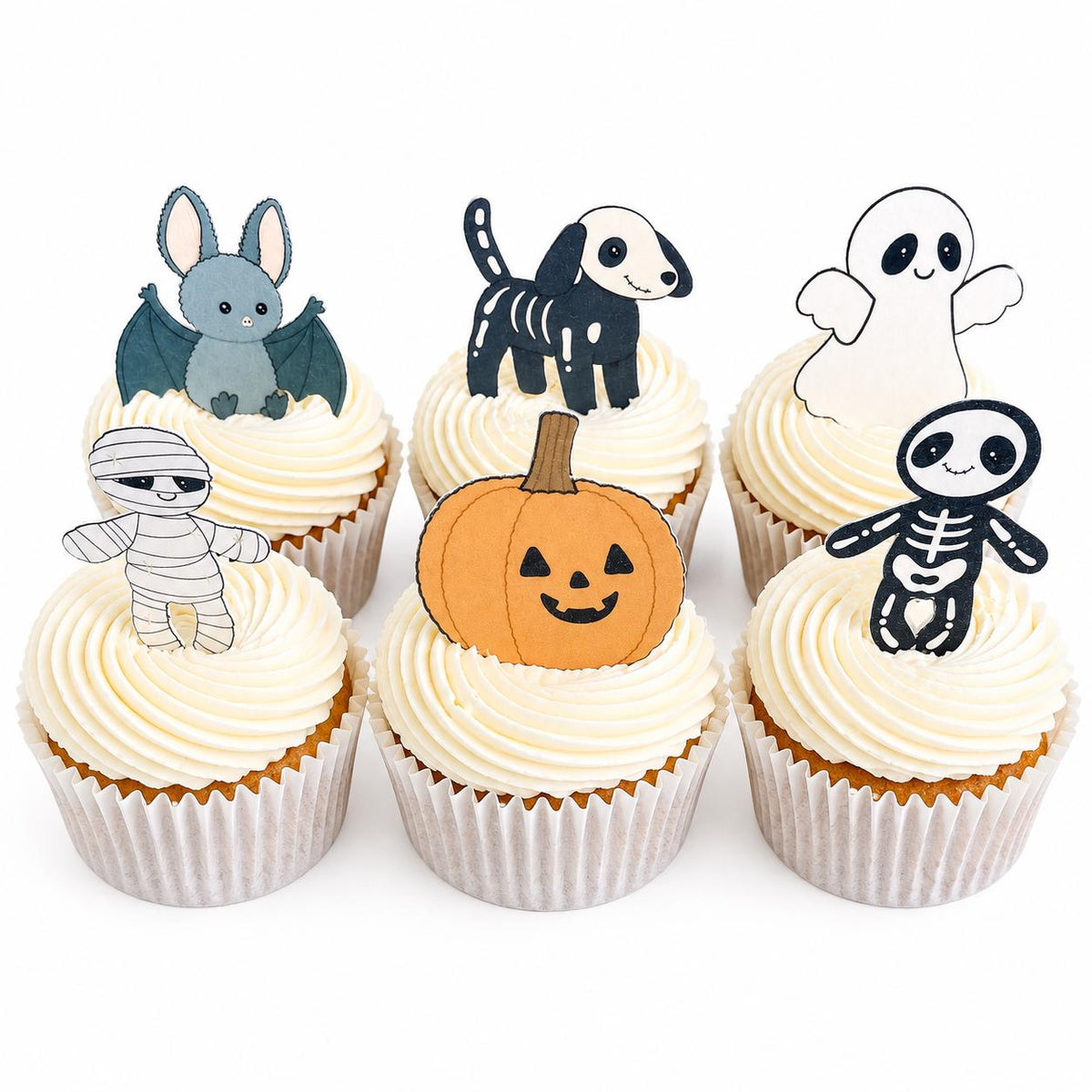 Halloween Amuseables Style Edible Cupcake Toppers
