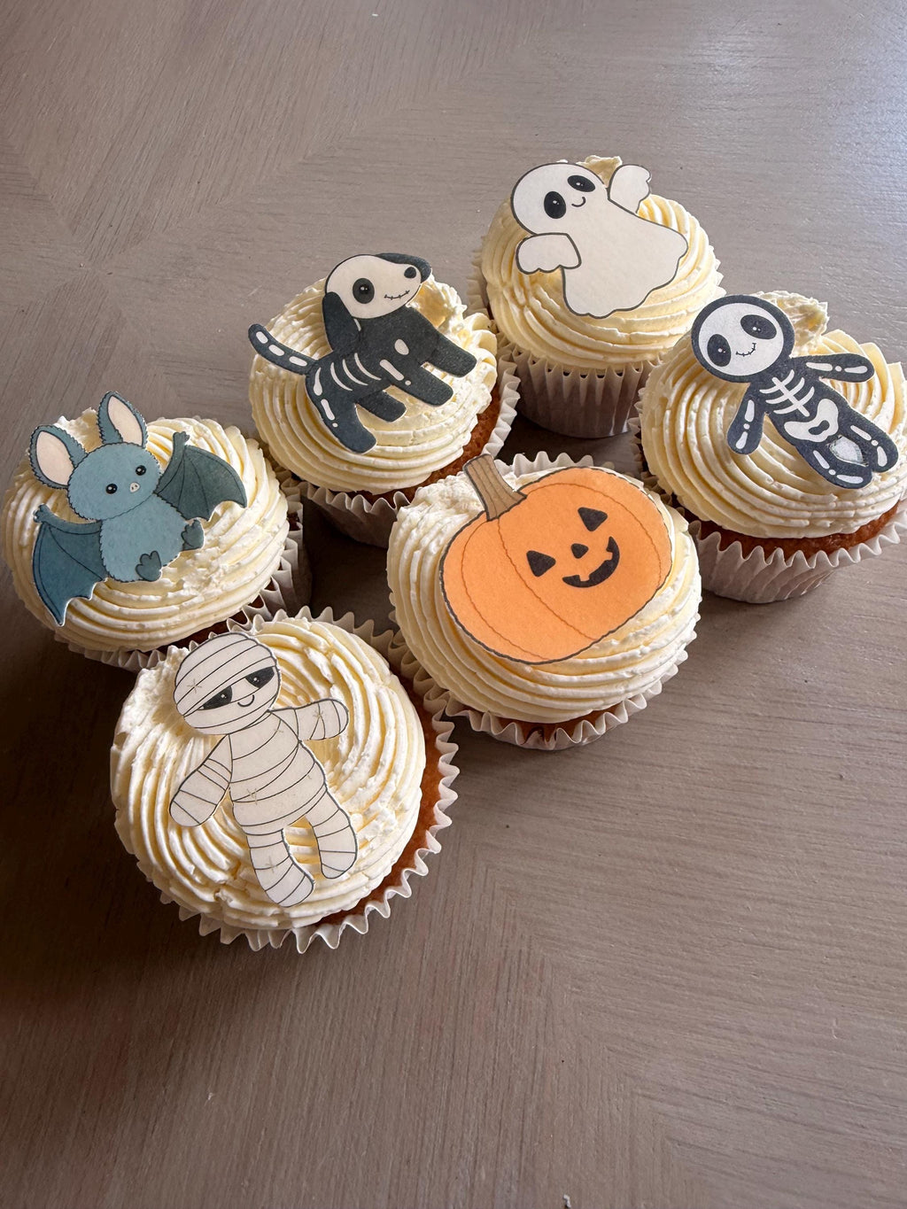 Halloween Amuseables Style Edible Cupcake Toppers