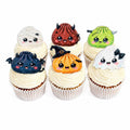 Halloween Kawaii Dumpling Edible Cupcake Toppers