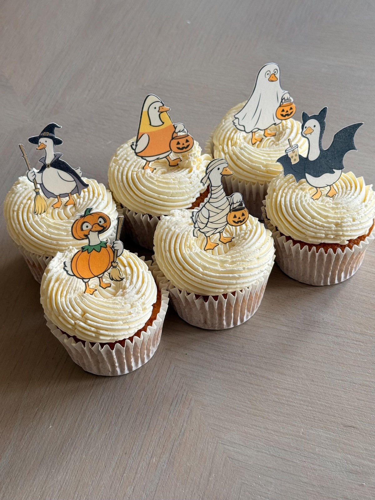 Halloween Goose Edible Cupcake Toppers