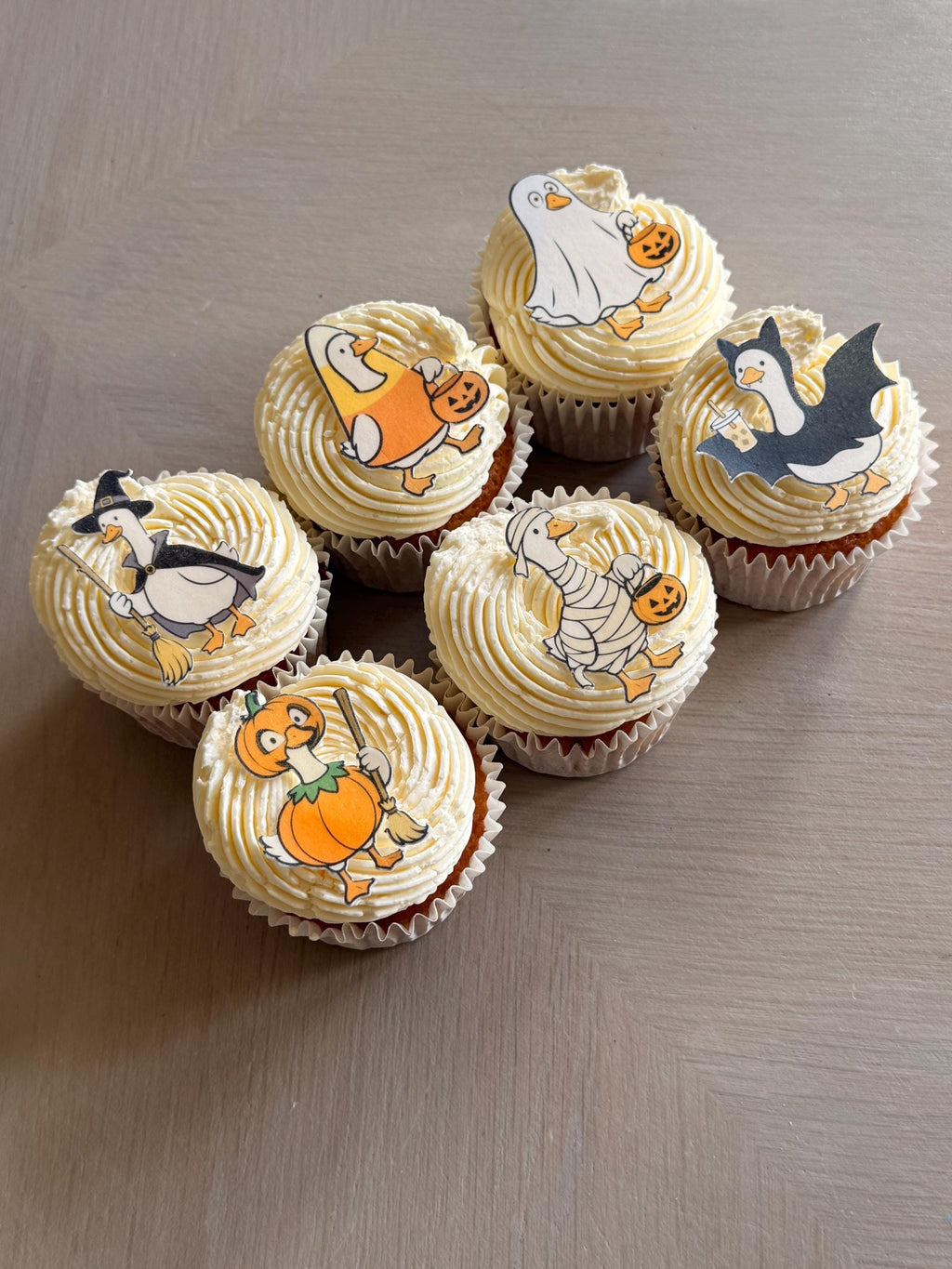 Halloween Goose Edible Cupcake Toppers