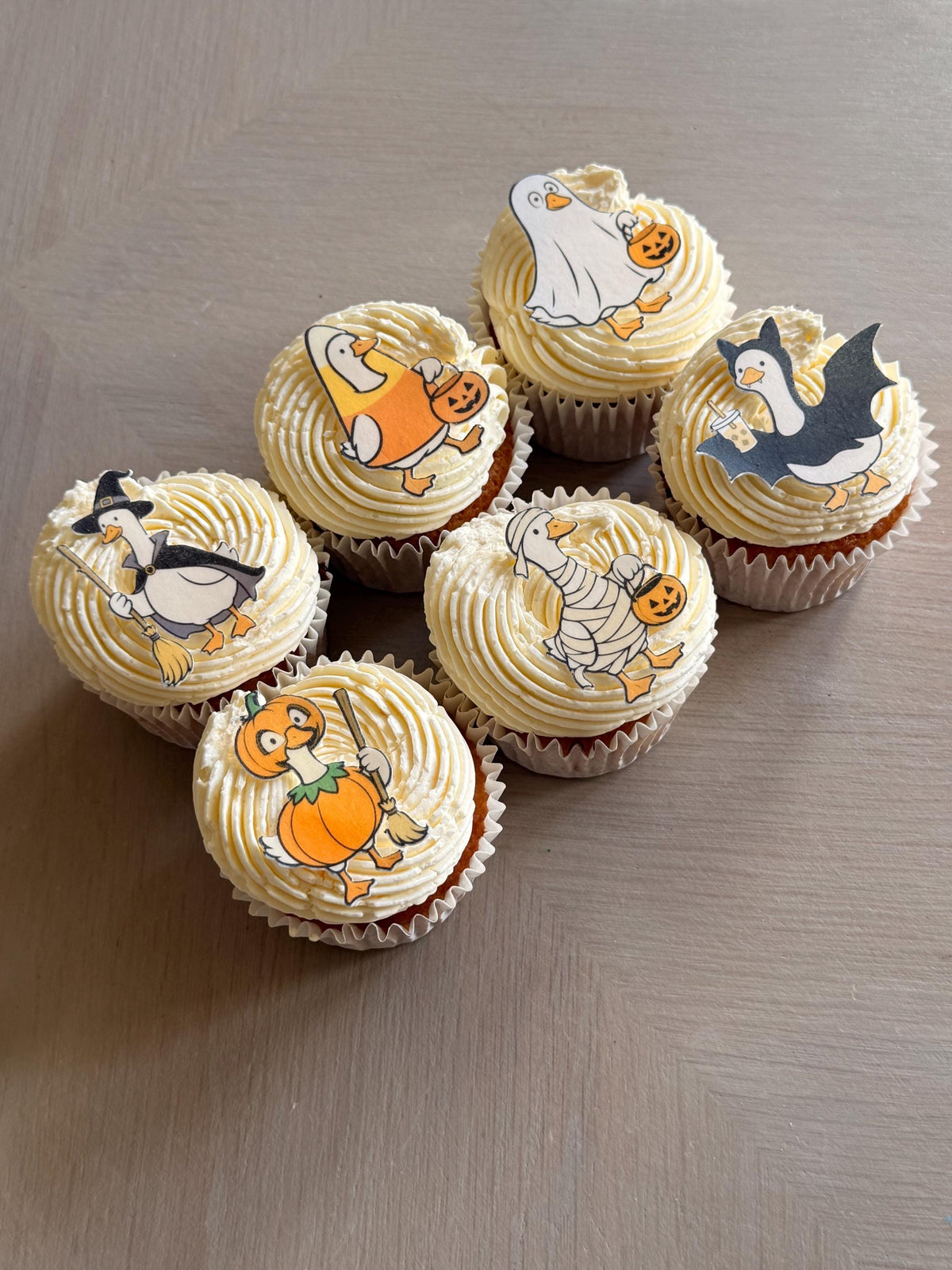 Halloween Goose Edible Cupcake Toppers