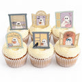 Ghost at the Window Edible Cupcake Toppers, Bookish Halloween