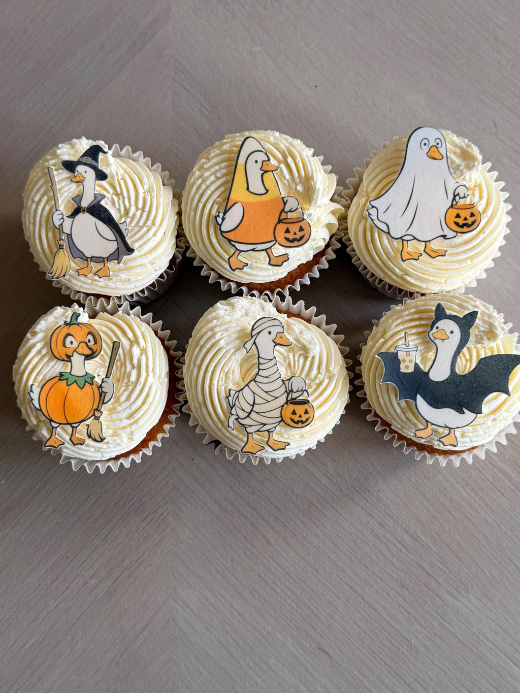 Halloween Goose Edible Cupcake Toppers