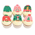 Christmas Jumper Edible Cupcake Toppers