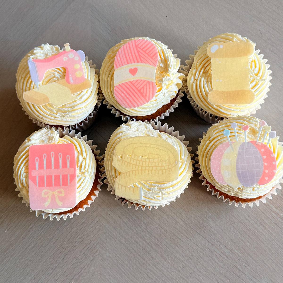 Sewing Edible Cupcake Toppers