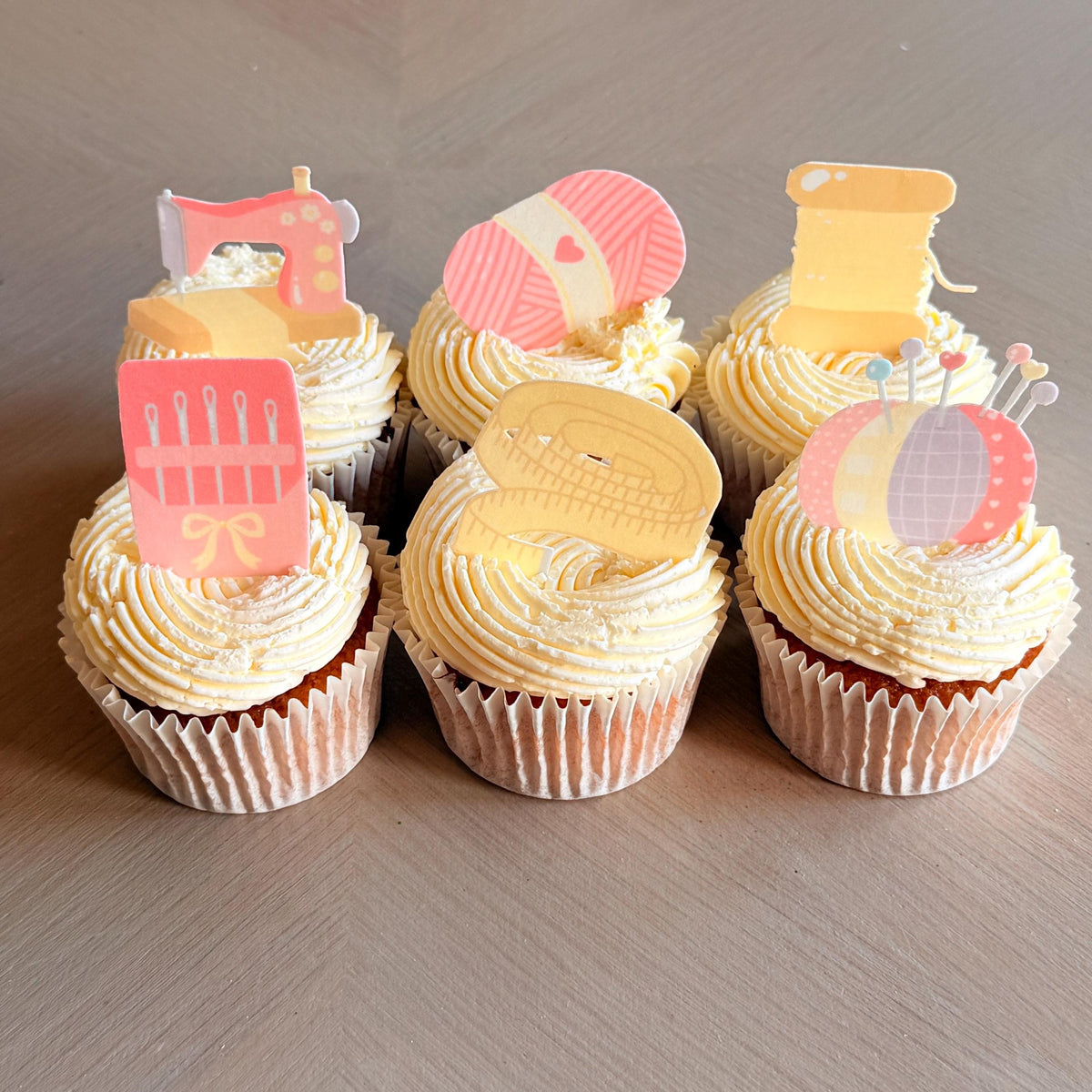 Sewing Edible Cupcake Toppers