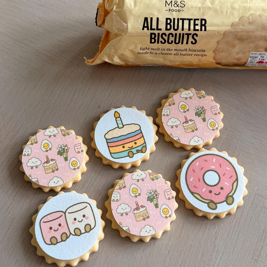 Jellycat Amuseables Style Edible Biscuit & Cupcake Toppers