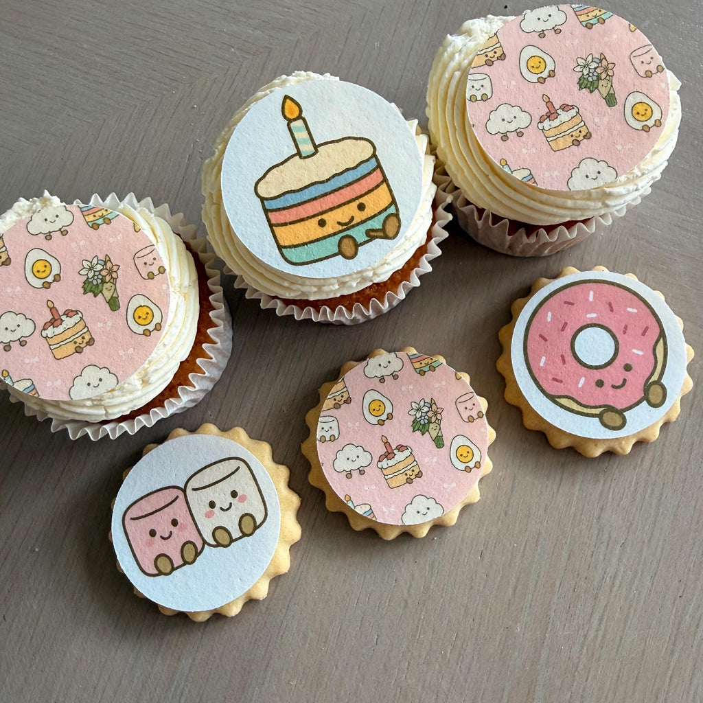Jellycat Amuseables Style Edible Biscuit & Cupcake Toppers