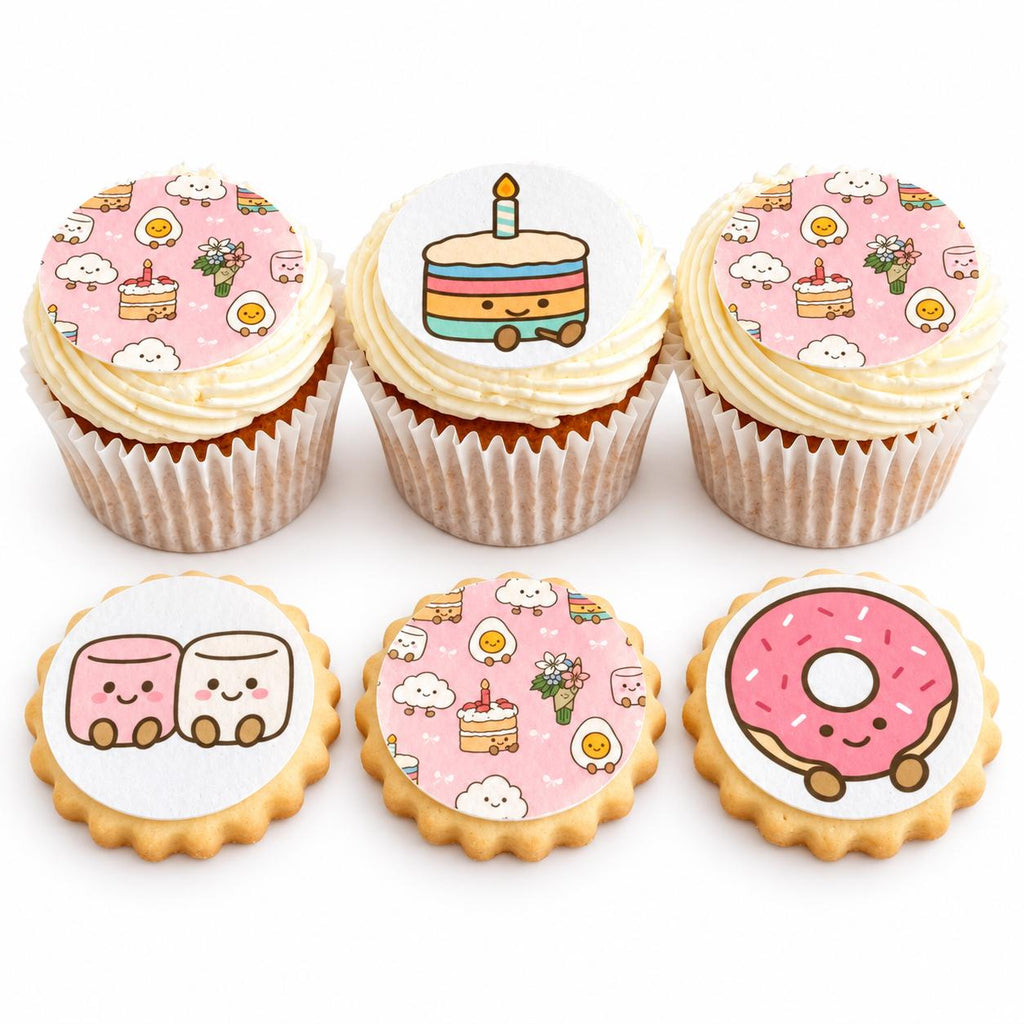 Jellycat Amuseables Style Edible Biscuit & Cupcake Toppers