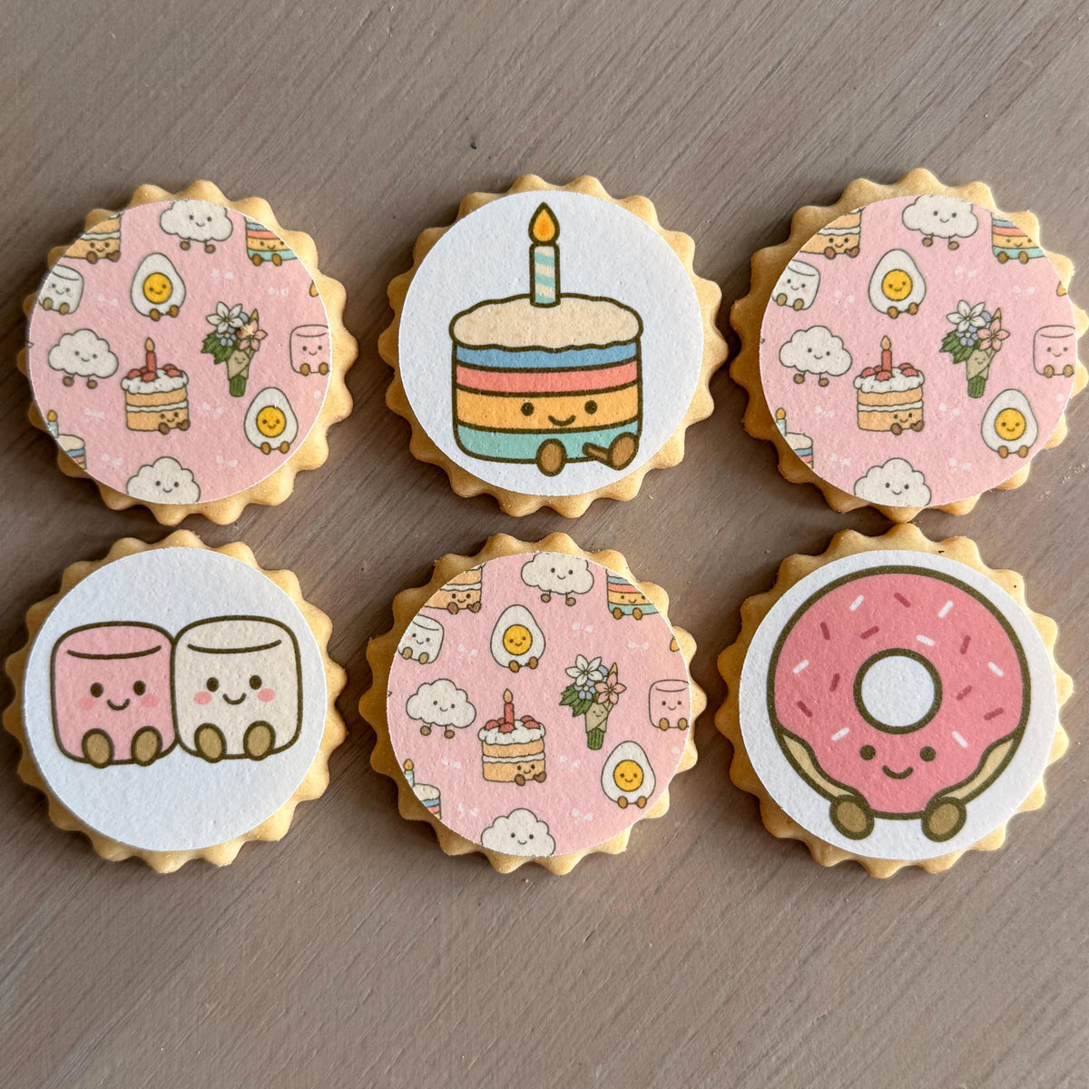 Jellycat Amuseables Style Edible Biscuit & Cupcake Toppers