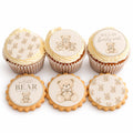 We Can Bearly Wait Edible Baby Shower Toppers, 5cm