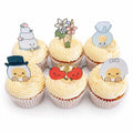 Wedding & Engagement Amuseables Style Edible Cupcake Toppers