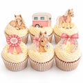 Pink Pony Edible Cupcake Toppers